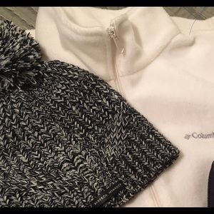Rebecca Minkoff Beanie Marbled Grey White Black